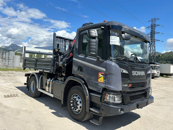 Grue HIAB 188 ES4 HIDUO  et Benne