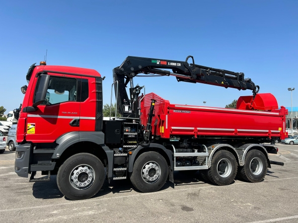 Grue HIAB 228 ES5 HIDUO  et Bibenne