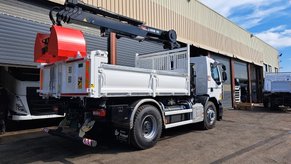 Grue HIAB 188 ES3 HIDUO et Bibenne