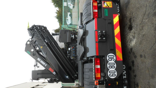 Grue HIAB 298 E7 HIDUO sur tracteur